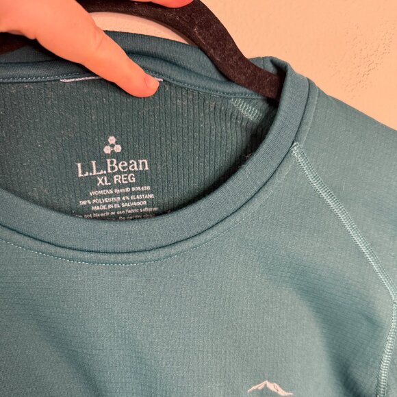L.L. Bean Women's Blue Casual Long Sleeve Sport Top -Size XL Reg Extra Large Reg - Picture 3 of 3